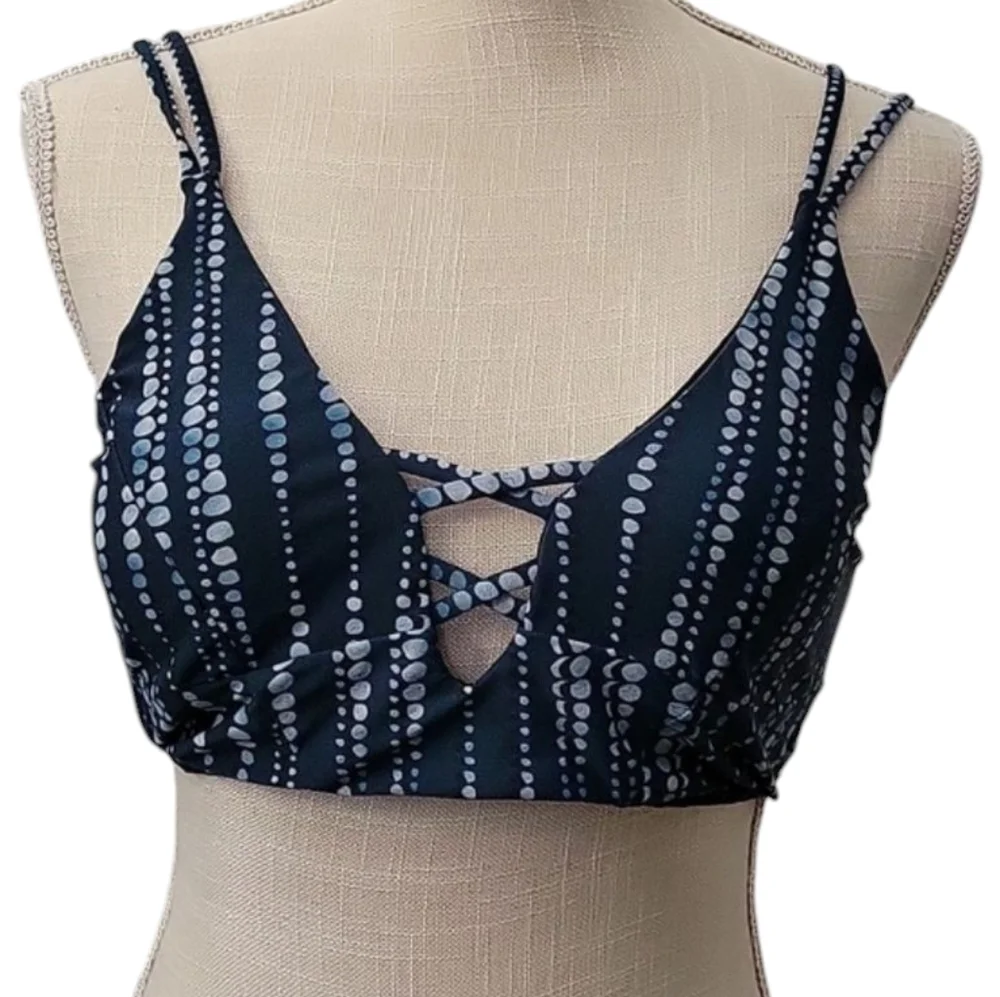 NWT Cupshe Blue and White Bikini Set